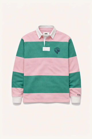 Later - Polo rugby - Rose et vert