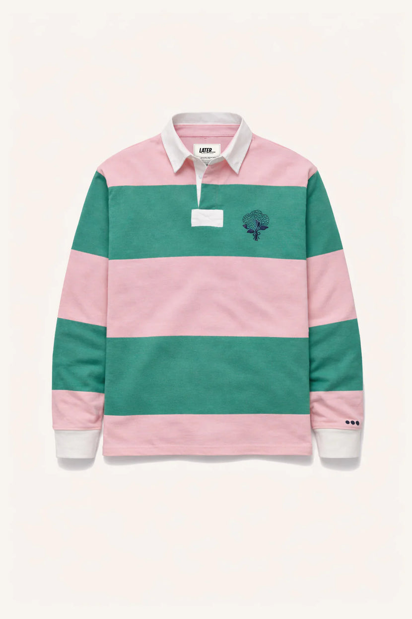 Later - Polo rugby - Rose et vert
