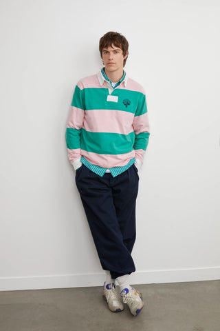 Later - Polo rugby - Rose et vert