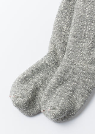 Rototo - R1001 Double Face Crew Socks - M.Gray