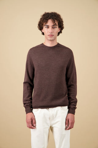 Nitto Knitwear - Aris Pull col rond - Marron