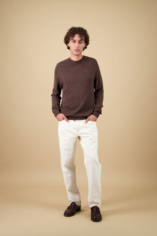 Nitto Knitwear - Aris Pull col rond - Marron