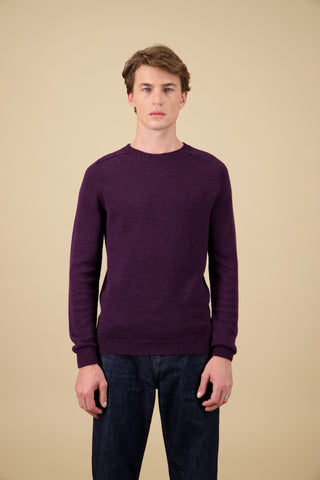 Nitto Knitwear - Aris Pull col rond - Prune