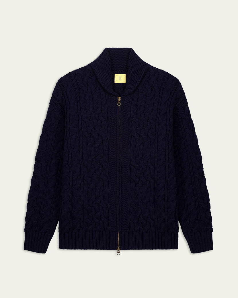 Nitto knitwear - Ohannes veste - Marine