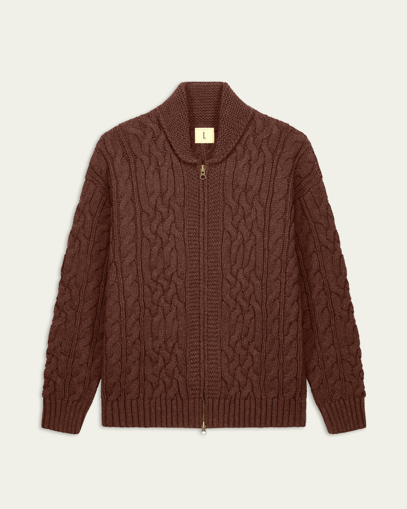 Nitto knitwear - Ohannes veste - Marron