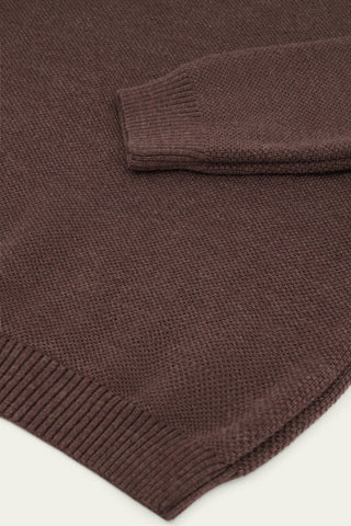 Nitto knitwear - Youri col rond - Marron