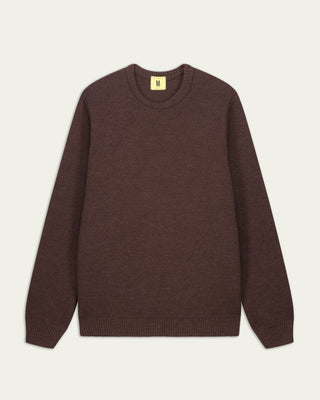 Nitto knitwear - Youri col rond - Marron