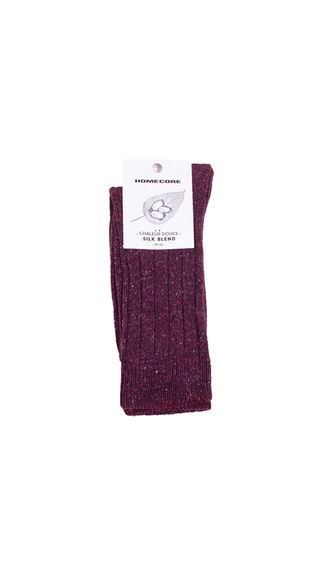 Homecore - Wool Silk socks - Purple-multi