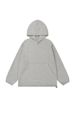 Sunrise Fleece Button Hoodie - White