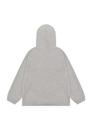Sunrise Fleece Button Hoodie - White