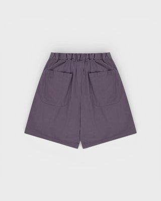 Kappy - Two Tuck Wide Half Pants - Purple