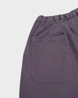 Kappy - Two Tuck Wide Half Pants - Purple