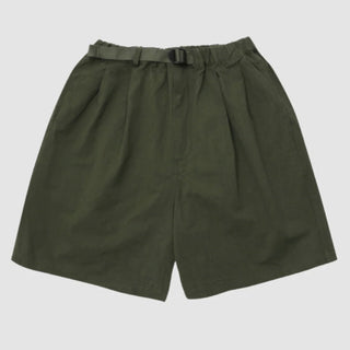 Kappy - Two Tuck Wide Half Pants - Khaki