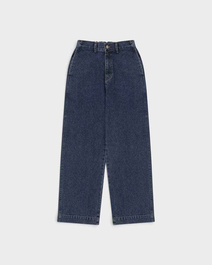 Washed Loose Denim - Blue