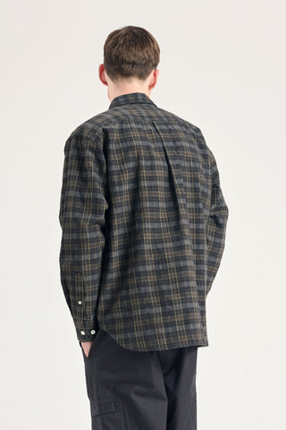 Norse Projects - Ole Oversized Wool Check Shirt - Charcoal Grey