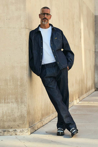 Later - Jean Flot denim brut - Bleu nuit