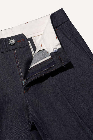 Later - Jean Flot denim brut - Bleu nuit