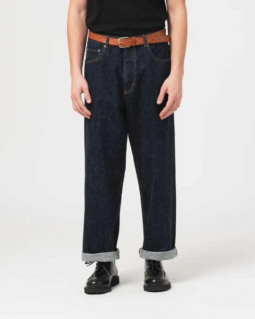 Fit 69 FLH Pants Neppy Denim. Indigo