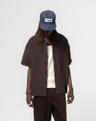 Eat Dust - Aloha Shirt Belfast Seersucker - Coffee