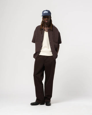 Eat Dust - Aloha Shirt Belfast Seersucker - Coffee