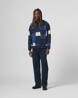 Eat Dust - Round Neck wool sweater - Blue