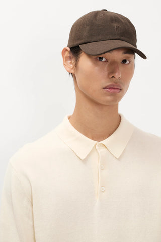 Norse Projects - Cotton Wool Herringbone Twill 6-Panel Cap Brown