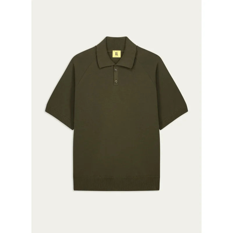 Nitto knitwear - SEVAN polo - kaki