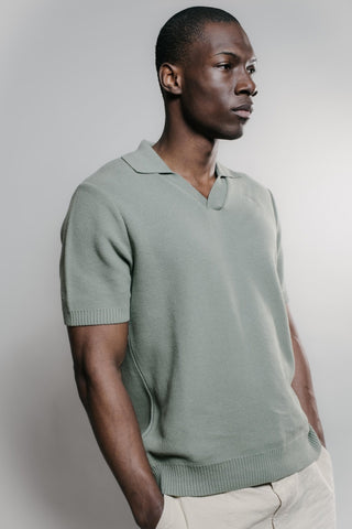 Nitto knitwear - AGOP Polo - Vert militaire