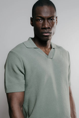 Nitto knitwear - AGOP Polo - Vert militaire