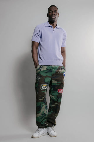 Nitto knitwear - SEVAN polo - violet