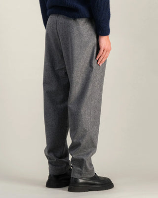 Double Pleats Flannel pants - grey