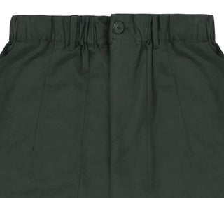 Kappy - Pintuck Wide Chino Pants - D.Green