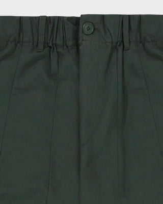 Kappy - Pintuck Wide Chino Pants - D.Green