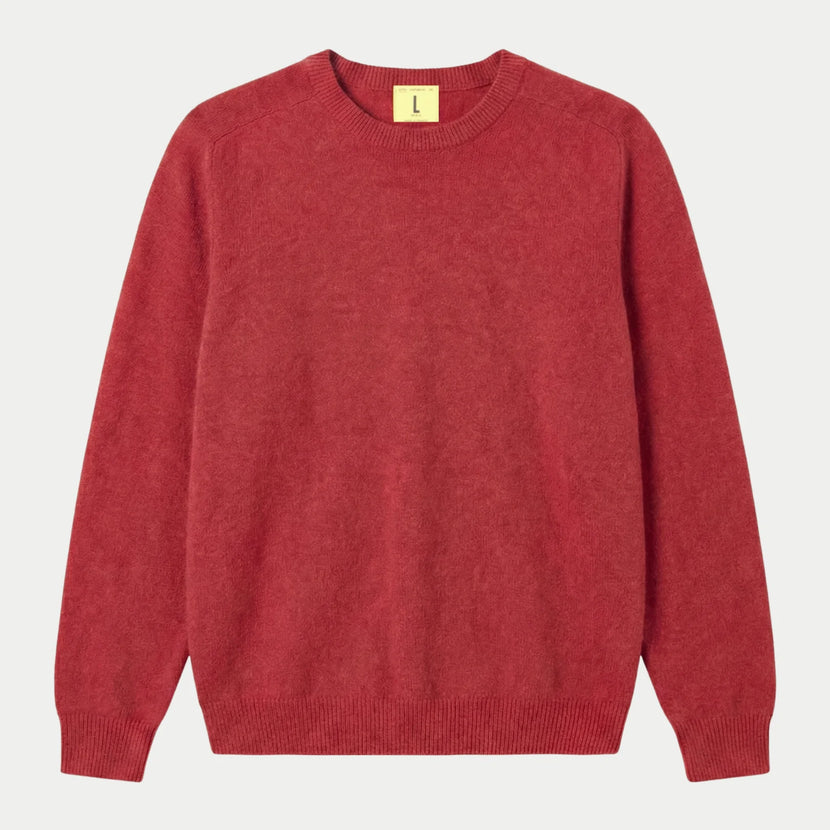 Armen Pull Col Rond - Rouge Poppy Mix