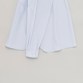 Still by Hand - Regular collar shirt - Blue stripe