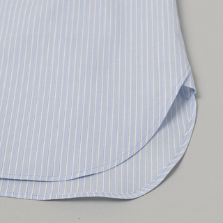 Still by Hand - Regular collar shirt - Blue stripe