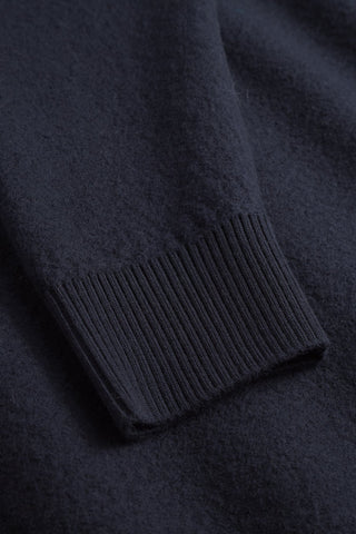 Norse Projects - Rom Boiled Wool Crewneck - Dark Navy