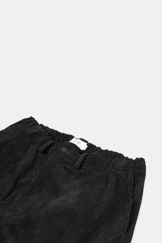 Corduroy Straight Pants - Black