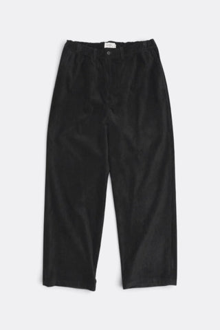 Corduroy Straight Pants - Black