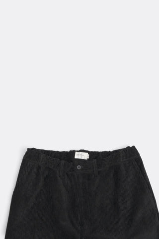 Corduroy Straight Pants - Black
