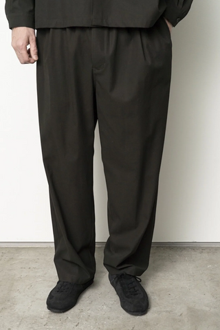 Cotton Twill Easy Pants - Ink Black