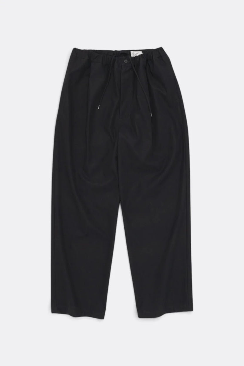 Cotton Twill Easy Pants - Ink Black