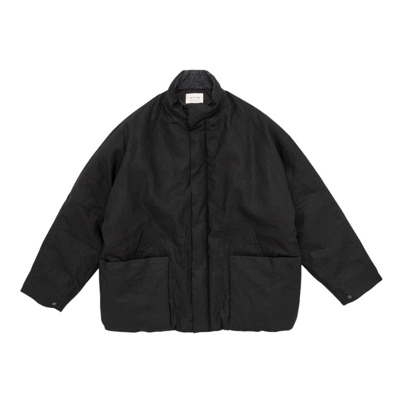 Dolman Sleeve Padded Blouson - Ink Black