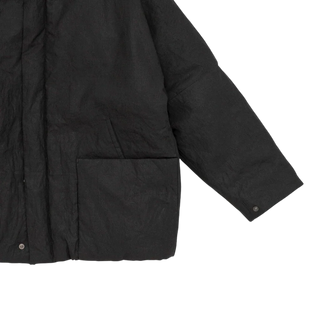 Dolman Sleeve Padded Blouson - Ink Black