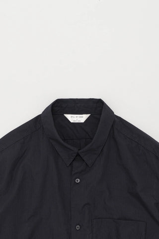 Still by hand - Regular collar shirt - Navy stripe