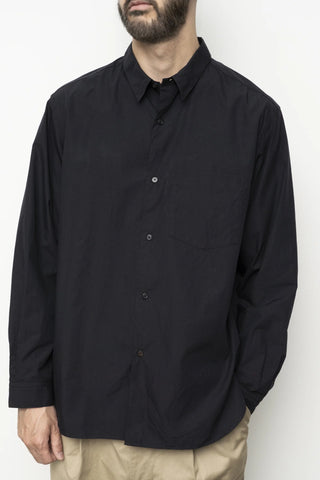 Still by hand - Regular collar shirt - Navy stripe