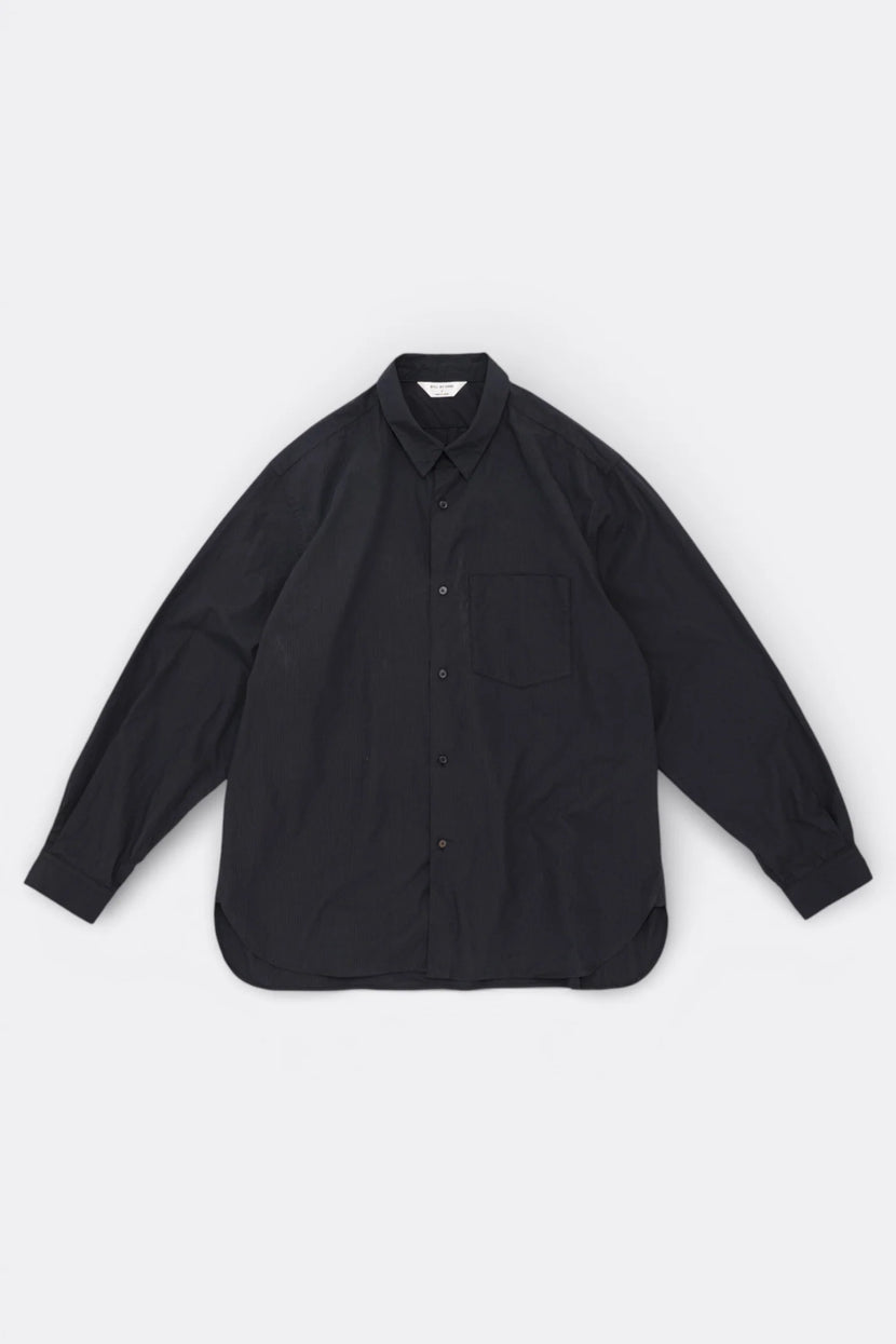 Still by hand - Regular collar shirt - Navy stripe