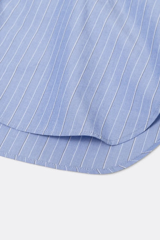 Striped Pullover Shirt - Blue stripe