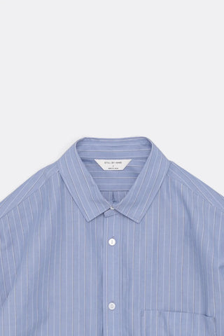 Striped Pullover Shirt - Blue stripe