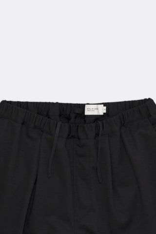Wide Jersey Pants - Black